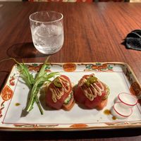 Vegan sashimi  at Love For All in Kanazawa