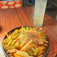 Spicy "chicken" fajitas (vegan) at Love For All in Kanazawa