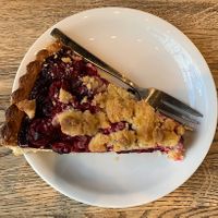 Cherry cake  at Green Café Nero in Krakow