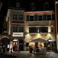 Outside evening view  at Restaurant Café Zeis in Bamberg