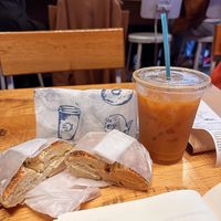 Vegan cream cheeze bagel  at The Lox Bagel Shop in Columbus