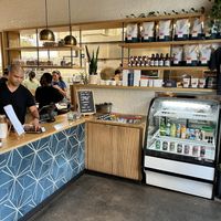 Counter to order with a peek into the kitchen    at The Lox Bagel Shop in Columbus