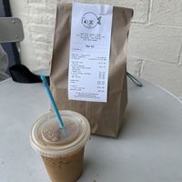 The cold brew with oatmilk was delightful    at The Lox Bagel Shop in Columbus