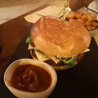 Rosti burger at Baobab Soul Kitchen & Bar in Alicante