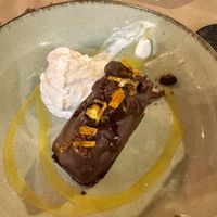 Tarta de chocolate vegana buenísima   at Baobab Soul Kitchen & Bar in Alicante