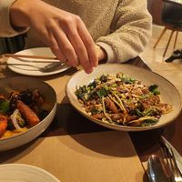 Pad thai and curry at Baobab Soul Kitchen & Bar in Alicante