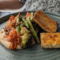 Sweet and sour tofu at Baobab Soul Kitchen & Bar in Alicante