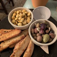 Lupins and olives at The Den in Raposeira