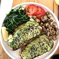 Avo toast with extras  at Cafe McKenzie in Randwick