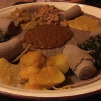 Vegan combo for two at Lucy Ethiopian Cafe in Boston