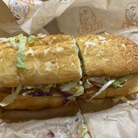 Vegan pee wee on Dutch crunch - my favorite !  at Ike's in Peoria