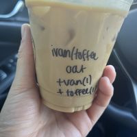 Iced toffee drink  at Daily Brew Coffee House in Riverside