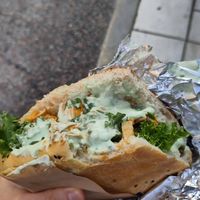 Vegan pita at Le Kebab Rosenlundsgatan in Stockholm