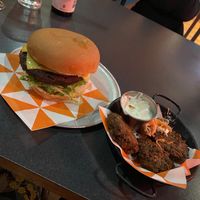 Veggie Bites & Vegan Burger  at Burger Liquor in Wellington