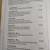 Menü at Café Goldjunge Köln Innenstadt in Cologne