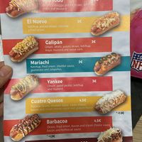 English Menu- staff person told me she was happy to adjust and leave off any ingredients   at Galipán La Latina in Madrid