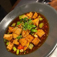Maple chilli tofu at Fusion in Durham