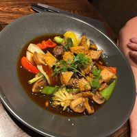 Teriyaki don with added tofu at Fusion in Durham