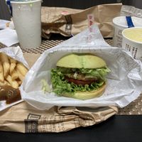   at Mos Burger in Kyoto