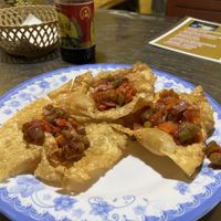 Fried wontons   at Quan Thang Ancient House in Hoi An