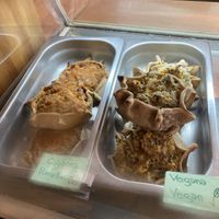 Vegetarian and vegan empanadas  at Banneton in El Chalten