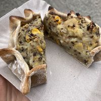 Vegan empanadaas  at Banneton in El Chalten
