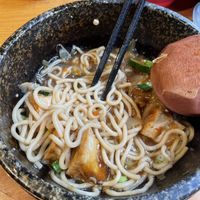 sweet soy noodle bowl. halfway done hehe  at Bowls in Bruges