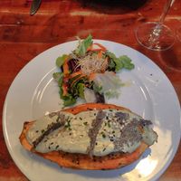 Stuffed sweet potato at La Cereria in Barcelona