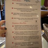 Menu  at La Cereria in Barcelona