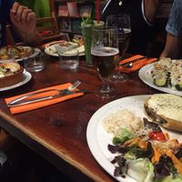 Family dinner at La Cereria in Barcelona