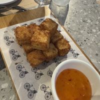 Fried tofu  at Empório Frutaria  in Sao Paulo