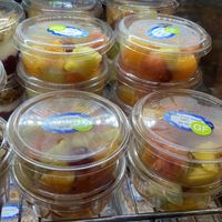 Fruit salad   at Interislander Picton Ferry Terminal Cafeteria in Picton