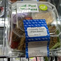 Black bean croquette salad  at Interislander Picton Ferry Terminal Cafeteria in Picton