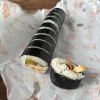vegan kimbap  at Imjingak Rest Area in Gyeonggi-do