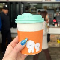green tea latte w oat milk  at Imjingak Rest Area in Gyeonggi-do