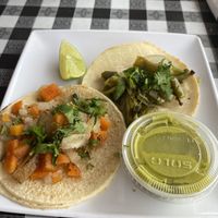 I highly recommend the cactus tacos!!  at Tarascos in Denver