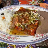 Mushroom enchiladas   at Tarascos in Denver