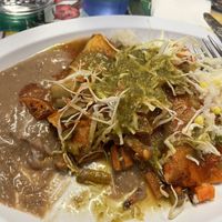 Carrot and potato enchiladas   at Tarascos in Denver