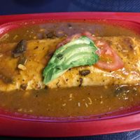 Rice and bean burrito  at Tarascos in Denver