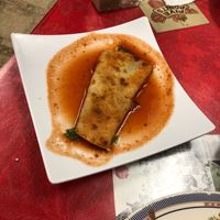 Vegan spinach enchilada at Tarascos in Denver