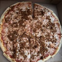 Vegan Italian sausage pizza   at Pizza Donisi in Louisville