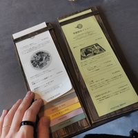 Menu at Bee9 in Osaka