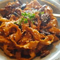 Black truffles assorted mushroom soba at Bento in Leeds