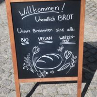PC other side of chalk board at unendlich.BROT in Landsberg Am Lech