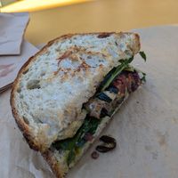 Grilled Halloumi Sandwich at Tell Your Friends Café in Bowen Island