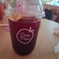 Blueberry lemonade at Mara Mura in Bucharest