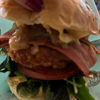 Burger (Chickn+ Inspiration) at Urban Gorillas - Vegan Revolution in Dusseldorf