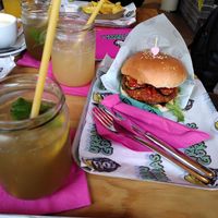 Homemade ice tea at Urban Gorillas - Vegan Revolution in Dusseldorf