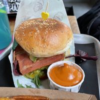 „Schönheit“ + bacon  at Urban Gorillas - Vegan Revolution in Dusseldorf