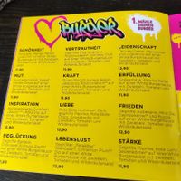 Menu at Urban Gorillas - Vegan Revolution in Dusseldorf